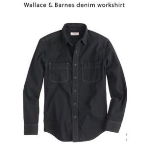 Wallace & Barnes for J. Crew Black Work Shirt